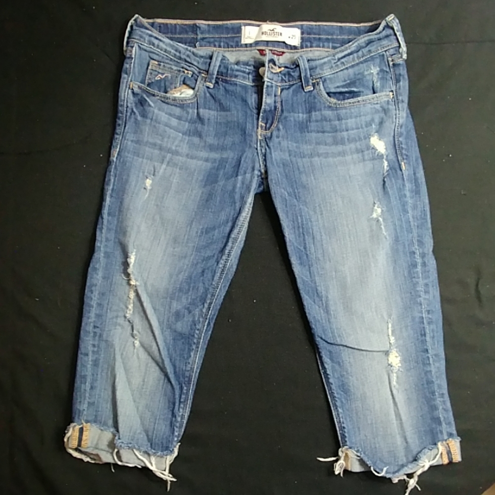 Hollister denim capris